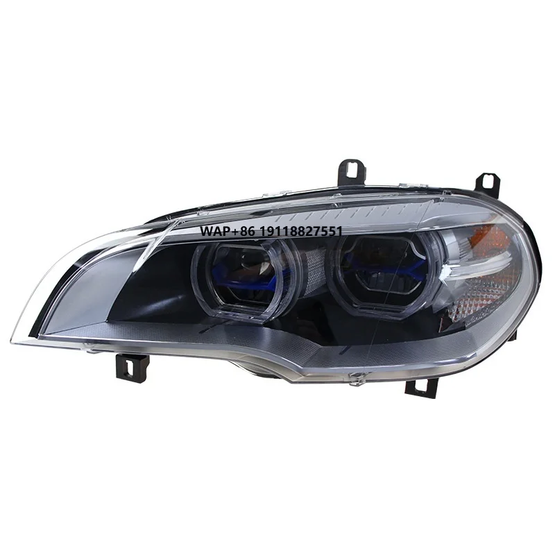 

High Quality 07-13 X5 LED Headlight Assembly 12V 12W Angel Eye Daytime Running Light Turn Signal 6000k White Front Lamp for E70