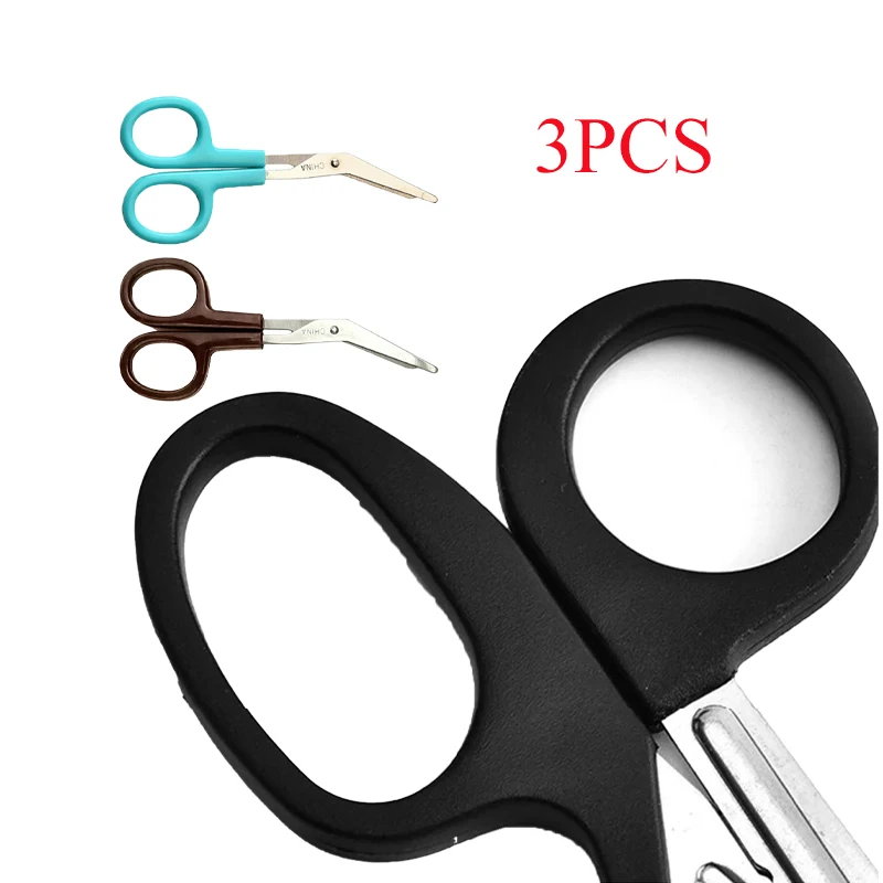 

3 Pcs Gauze Scissor Stoma Scissors Paramedic Wire Cutters Medical Scissor Shears Needlework Accessories First Aid Kit Scissor