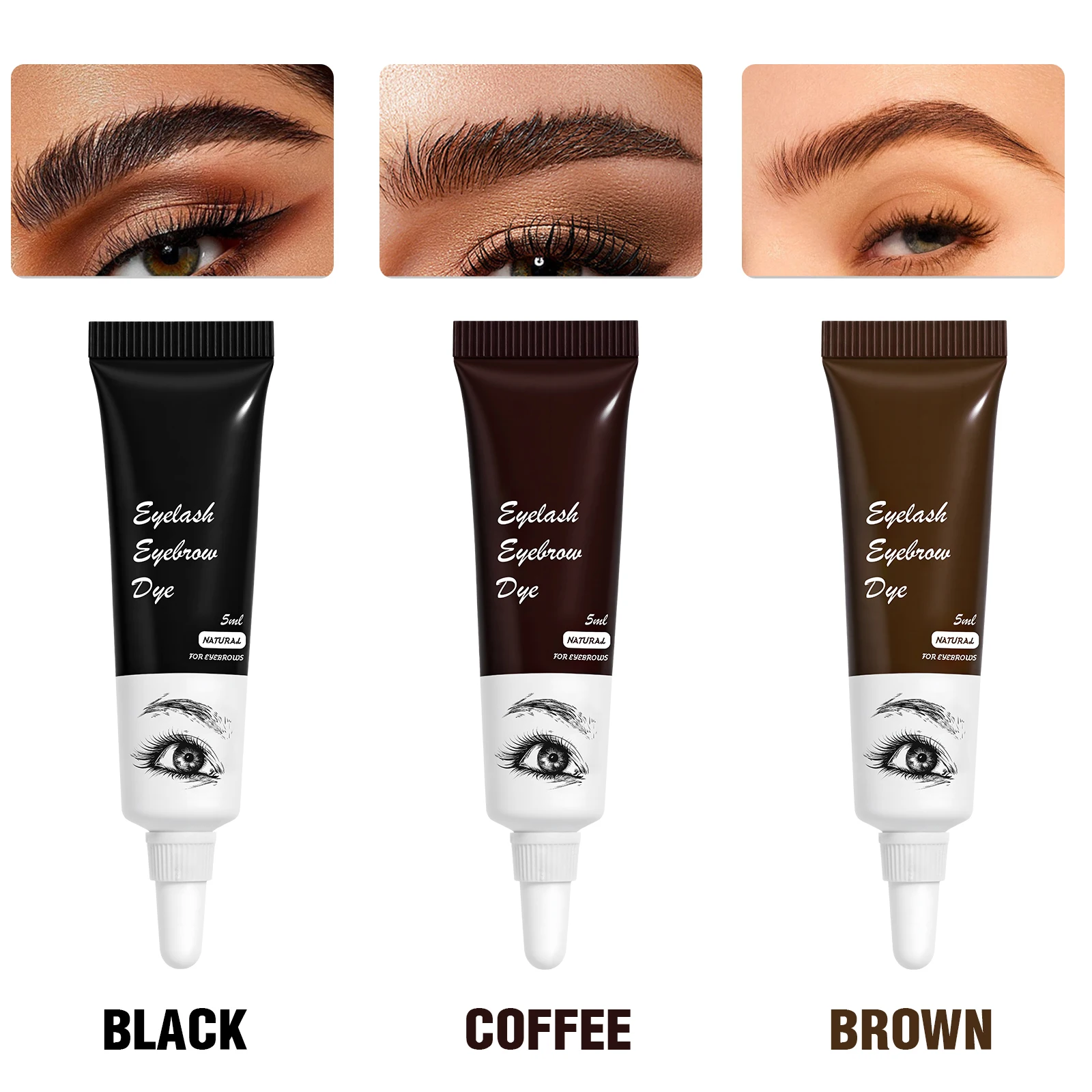 Lash Lift และชุดสีดํา,Professional Eyelash Perm Kit Black Eyelash & Eyebrow ชุด 3 ใน 1,Quick Lifting Coloring เครื่องมือ