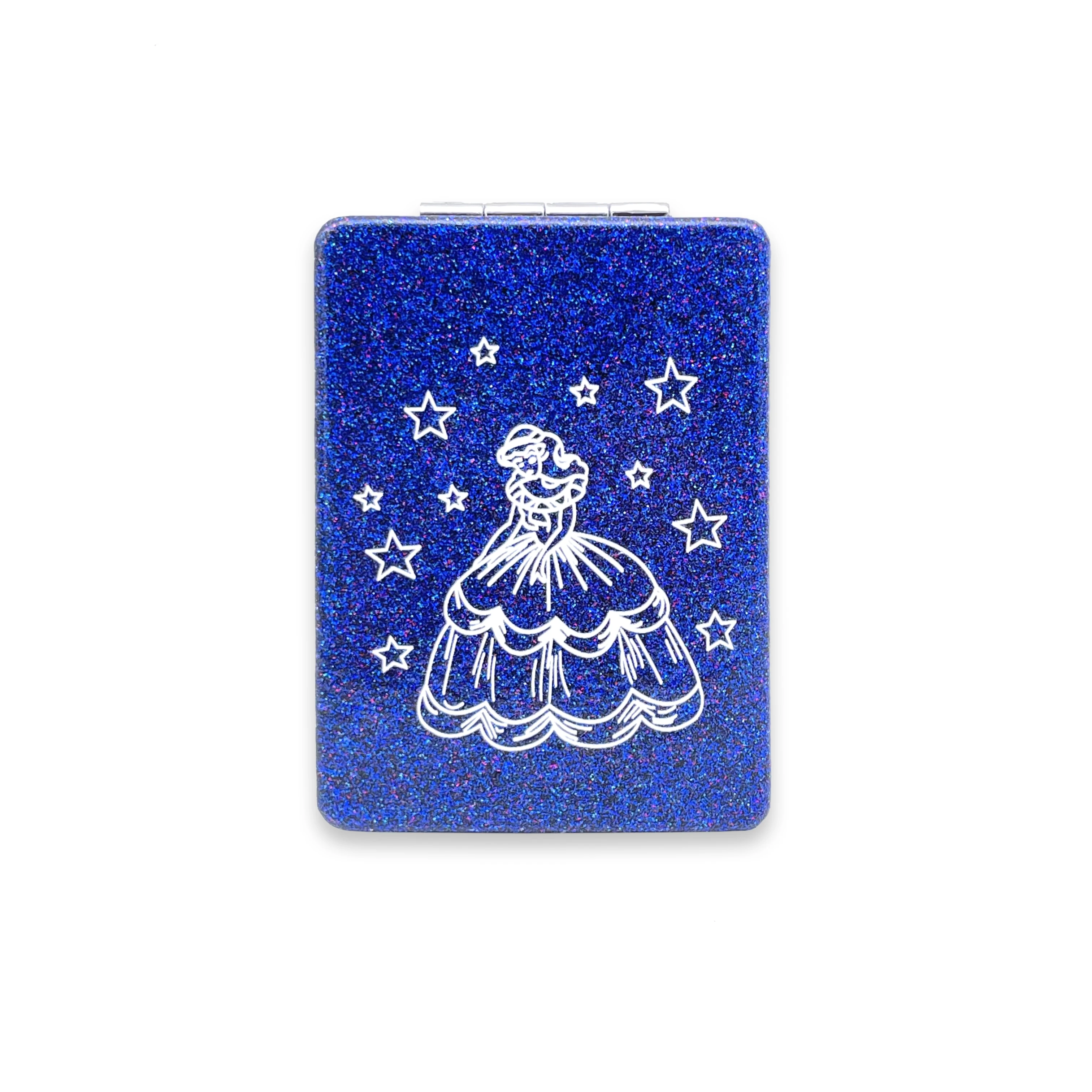 

Sweet 15 Quinceanera Compact Mirror Square Glitter Pu Leather Makeup Mirror Recuerdos De Mis Años Birthday Party Favors for Girl