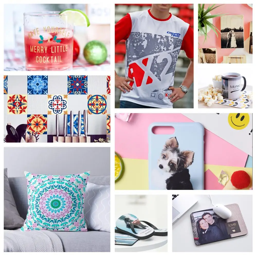 100sheets 100g/113g/120g Inkjet Sublimation Heat Transfer Paper A4 suit Inkjet Printer for Polyester T-Shirt Fabrics Clothes Cu