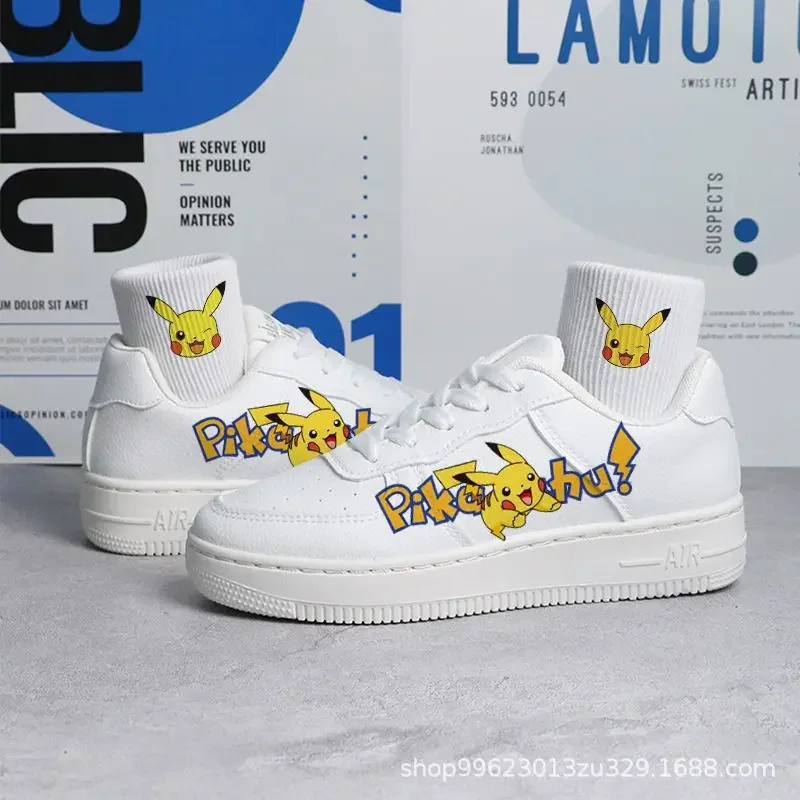 Pokemon Cartoon Pikachu Children\'s Sports Shoes Boys Girls Summer Breathable Casual Sneakers Lightweight Running Shoes 26-40