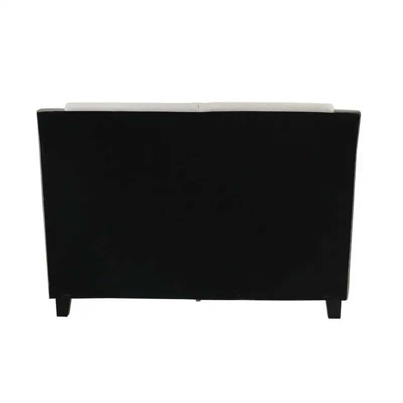 سرير بحجم كينج باللون الأبيض والرمادي