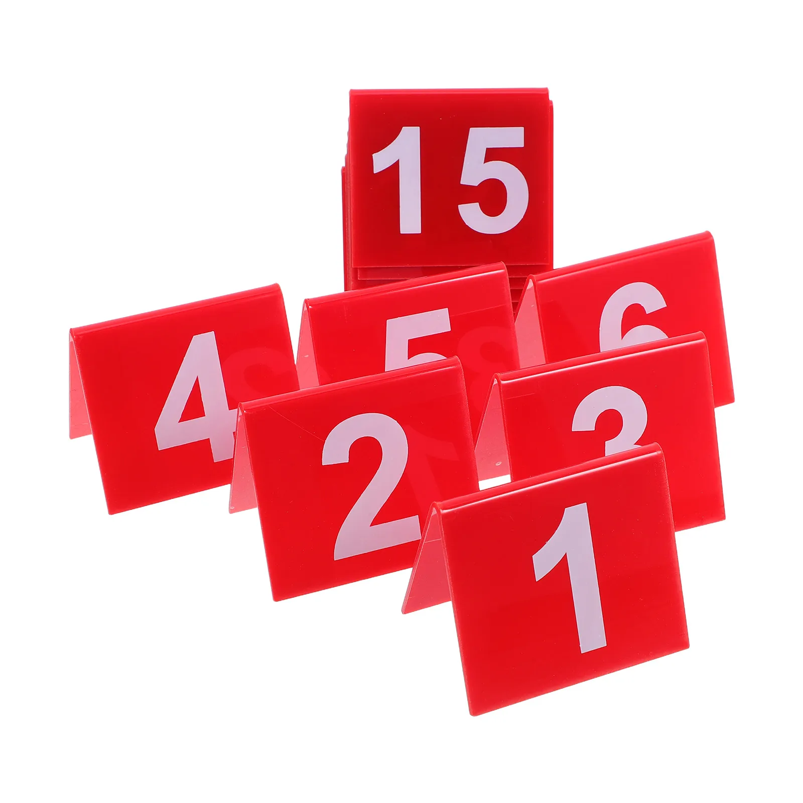 

15pcs Clear Restaurant Compact Table Numbers For Wedding Table Numbers Cafe Banquet Party Compact Space Saving