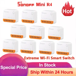 Sonoff Mini R4 Extreme Wifi Smart Switch Interruptor Detach Relay Mode External Switch On-Off Control Work with eWelink Alexa
