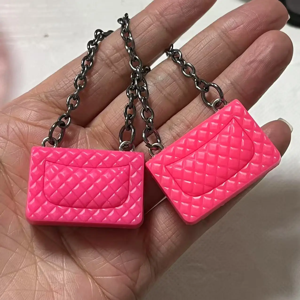 2Pcs Y2K Kawaii Bling Voller Diamanten Parfum Flasche Marke Tasche Junk Telefon Fall Ipadcase Dekoration Charms Diy Handwerk