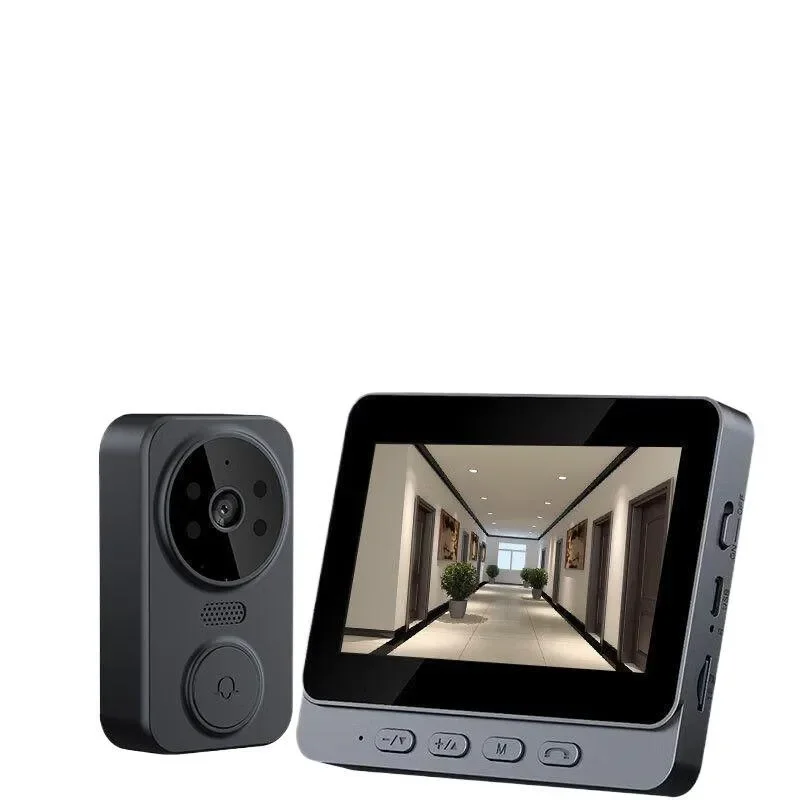 Smart Wireless Video Doorbell Camera HD Anti Theft Peephole Viewer for Home Security Apartment House No Wiring Installation