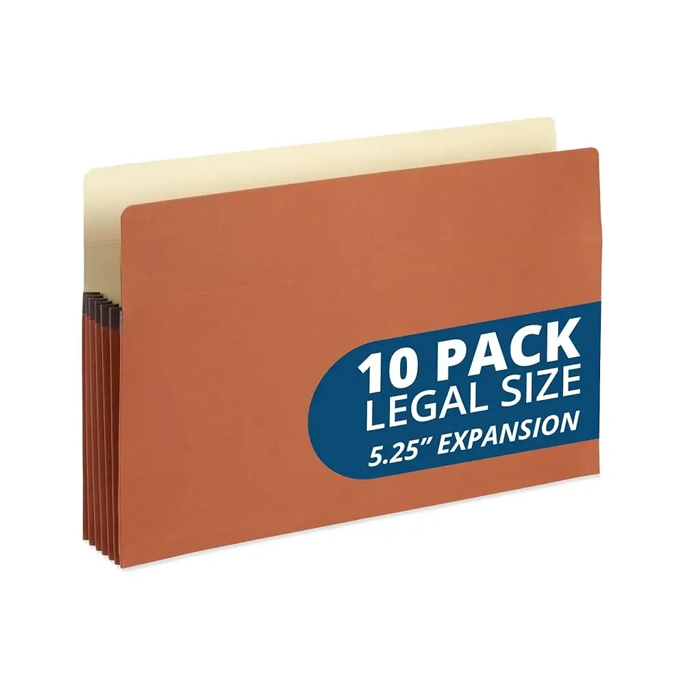 

Органайзер для файлов Blue Summit Expanding File Pocket Organizer, формат Legal, расширение на 5,25 дюйма – 10 шт.