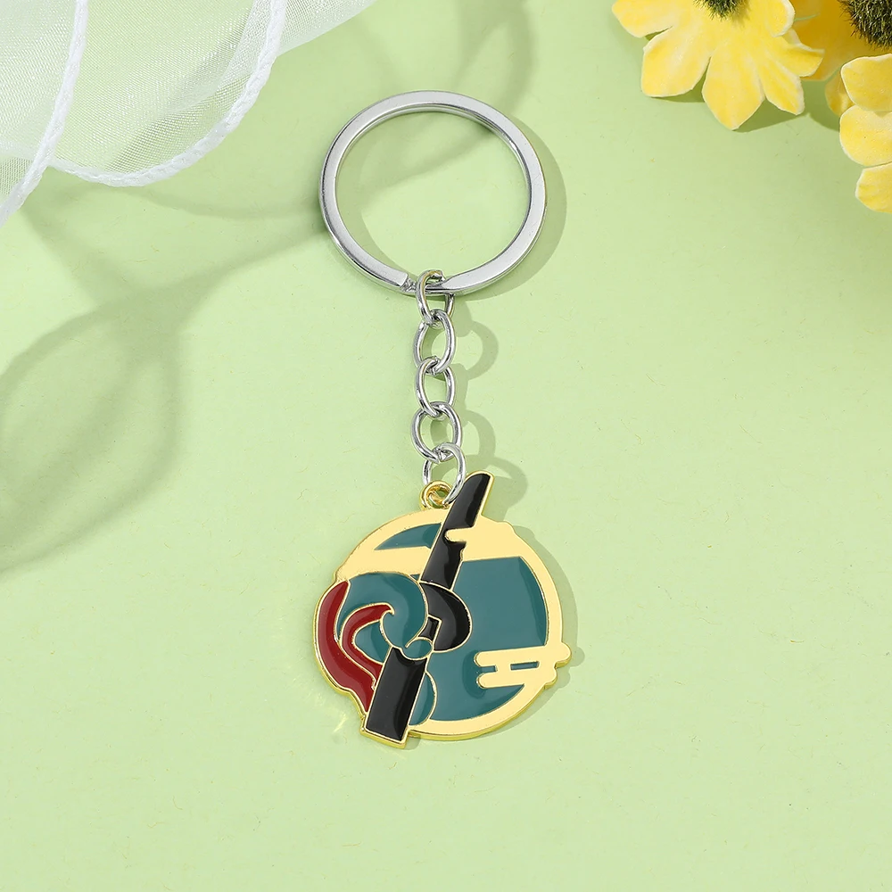 Fashion Cartoon Metal Keychain Anime Character Pendant Creative Trend Backpack Accessory Gift for Friends