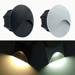 Night Light Led Wall Lamp Stair Light AC 85-265V Step Lamp Corridor Lighting Indoor Wall Lighting Recessed for  Bedroom Closets