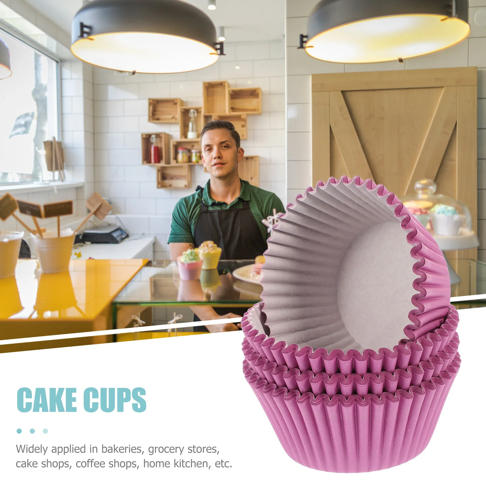 

100 Pcs Colorful Oil Paper Cups Cake Holders Cupcake Liners Baking for Cupcakes