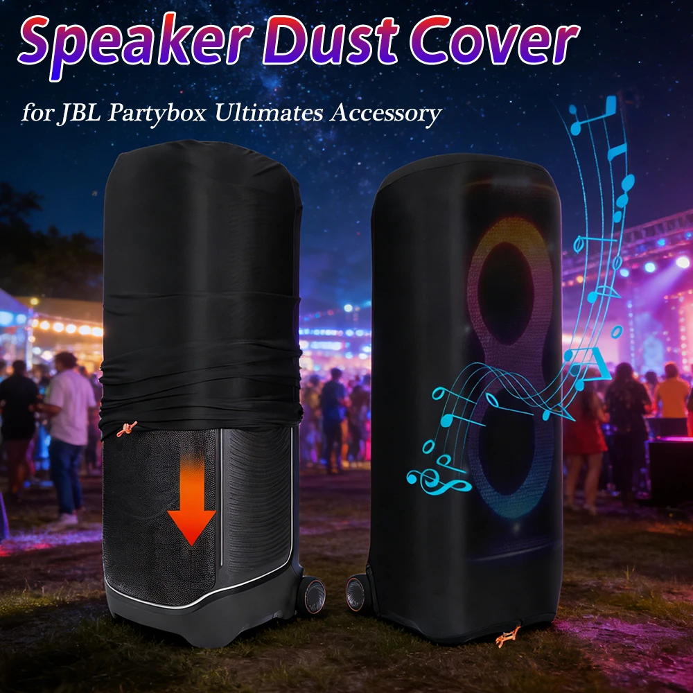 

Чехол от пыли для колонки JBL Partybox Ultimate, водонепроницаемый, из нейлоновой ткани, многофункциональная сумка с боковым карманом для хранения