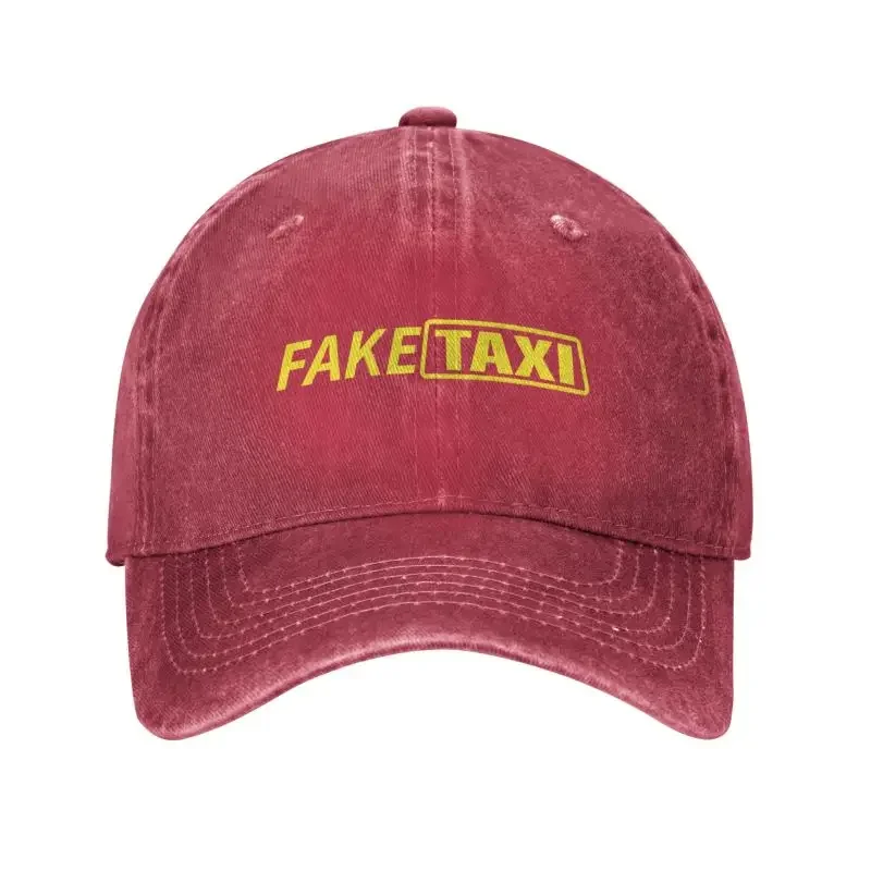 Custom Unisex Cotton Fake Taxi Baseball Cap Adult Adjustable Dad Hat Men Women Outdoor Snapback Hats