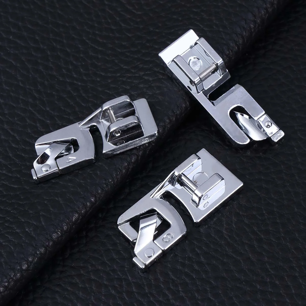 3Pcs Sewing Machine Presser Foot Rolled Multi-Function Accessories for Home Use Lightweight Fabric Projects Suitable