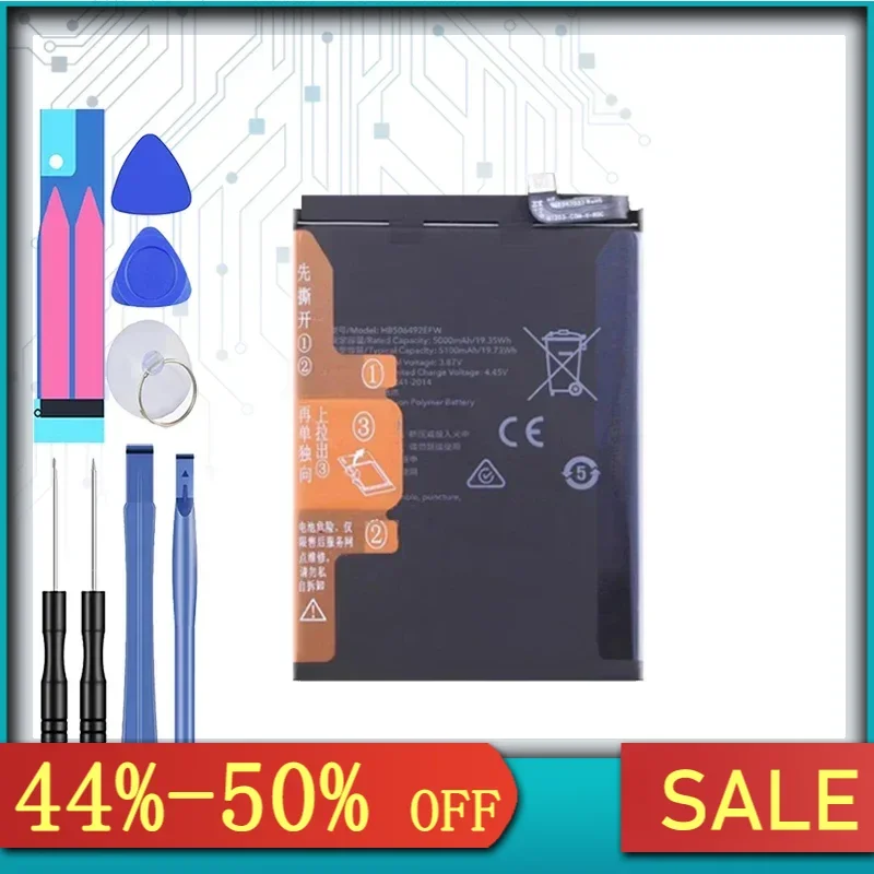 5100mAh Replacement Battery HB506492EFW for Huawei honor X40