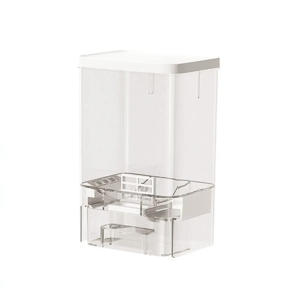 Press Style Detergent Powder Dispenser Wall Mount Storage Case Clear Container Moisture Proof For Laundry Supplies view 2