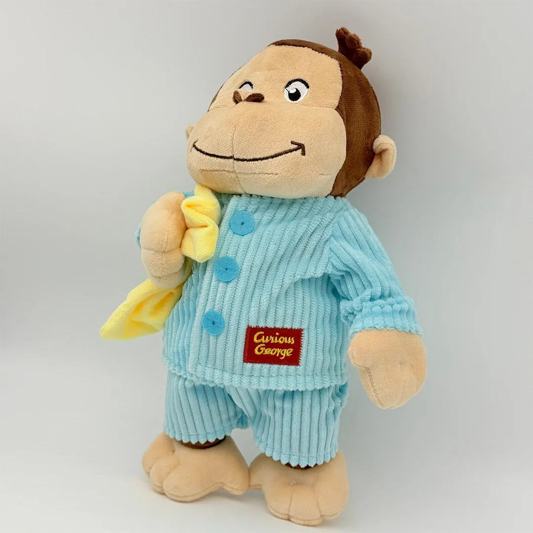 

34cm Curious George Plush Doll Toy Cartoon Cute Soft George Orangutan Plush Dolls Toy Periphery For Kid Birthday Gift