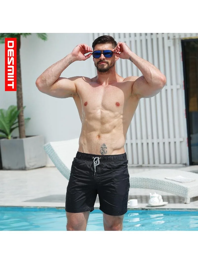 

New Desmiit Men's Beach orts Casual Vaion Loose Fit Beachside Leisure Pants Straight Leg Eighteen Length Spring Youthful...