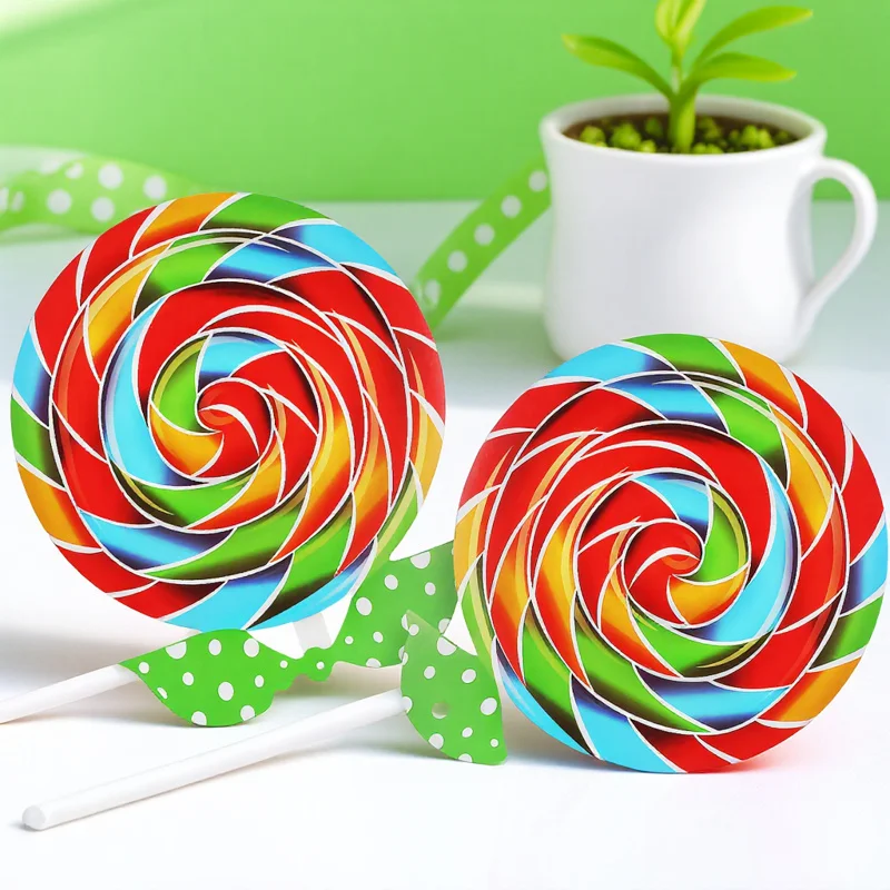 

2Pcs Lollipop Props Versatile Use As Photo Prop Party Decoration Dance Accessory Giant Lollipop Decor for Event Entertainment
