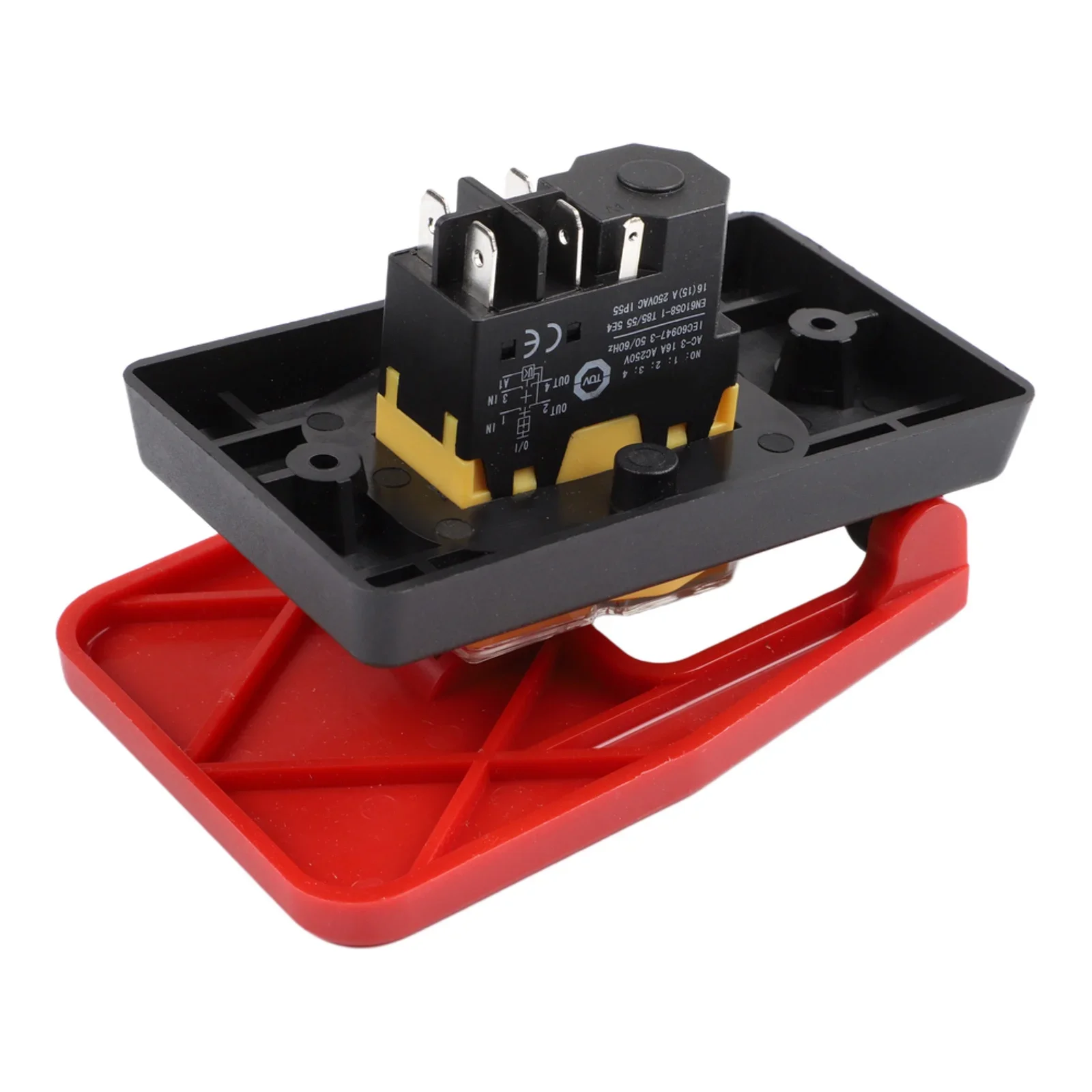 Electromagnetic Switch Button Switch Factory Workshop 240V 4 Needles 50 60Hz AC250V KJD17BD-16-3 For Lathe Saw