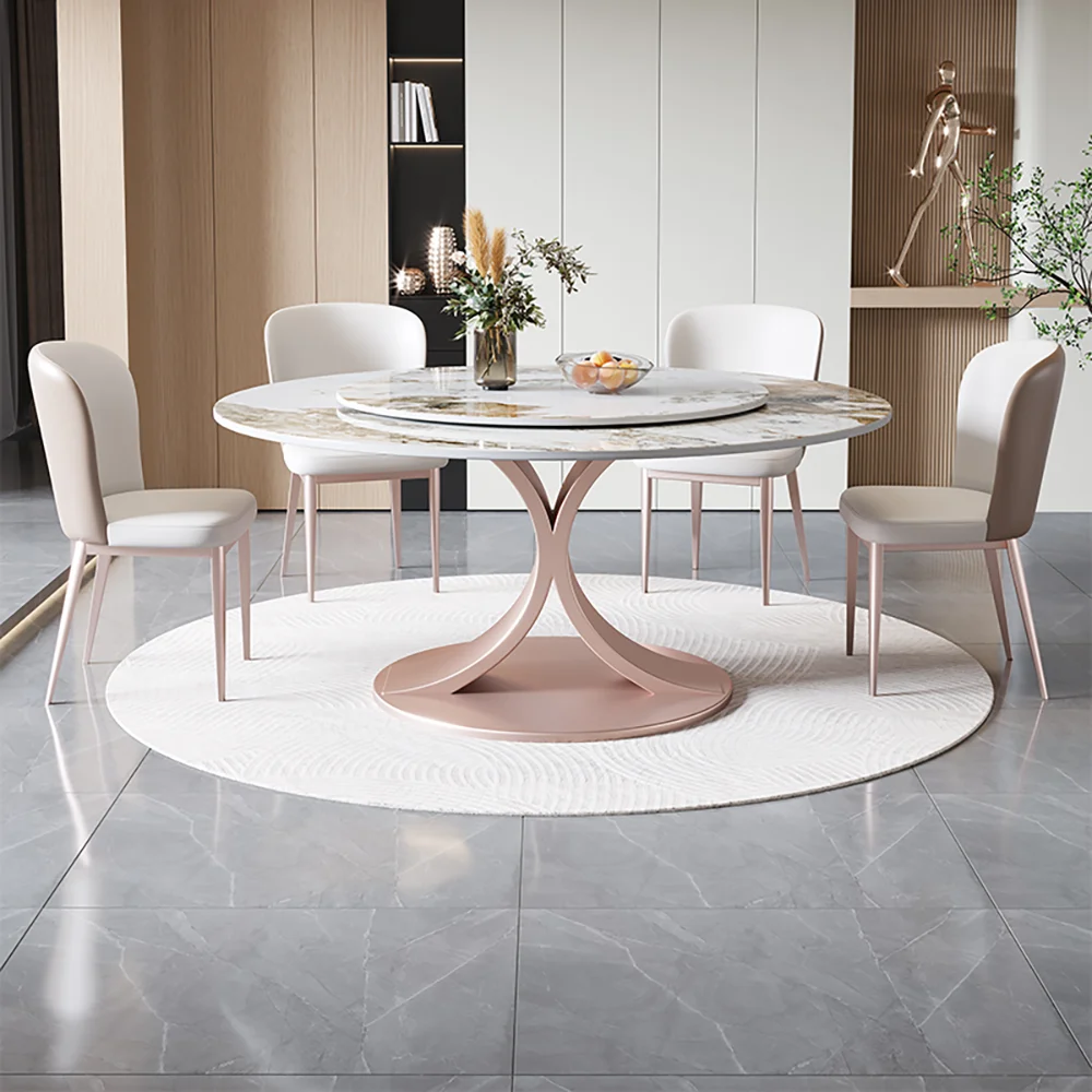 

European Luxury Dining Table Simple Nordic Italian Modern Dining Table Minimalist Marble Mesa De Comedor Home Furniture