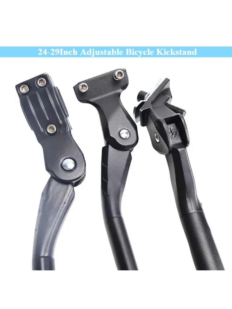 AliExpress NONE New 24-29Inch Adjustable Bicycle Kickstand Aluminium Alloy MTB/Folding Bike/Electric Vehicle Bicycle Side Footrest Rack Support