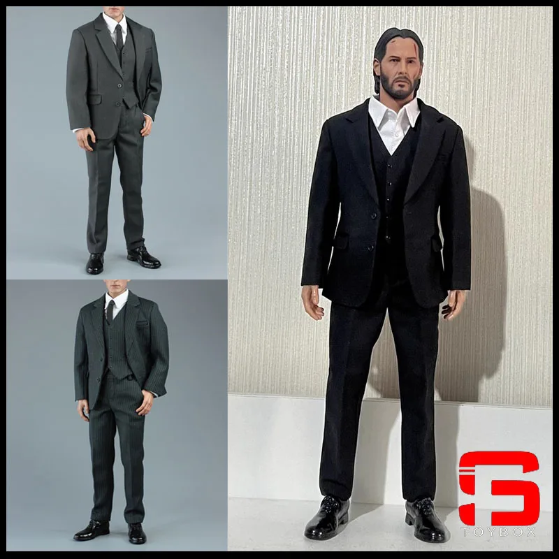 

VORTOYS V1015 1/6 Gentleman Suit Clothes Set with Shoes Model for 12'' Male Muscle Action Figure Body