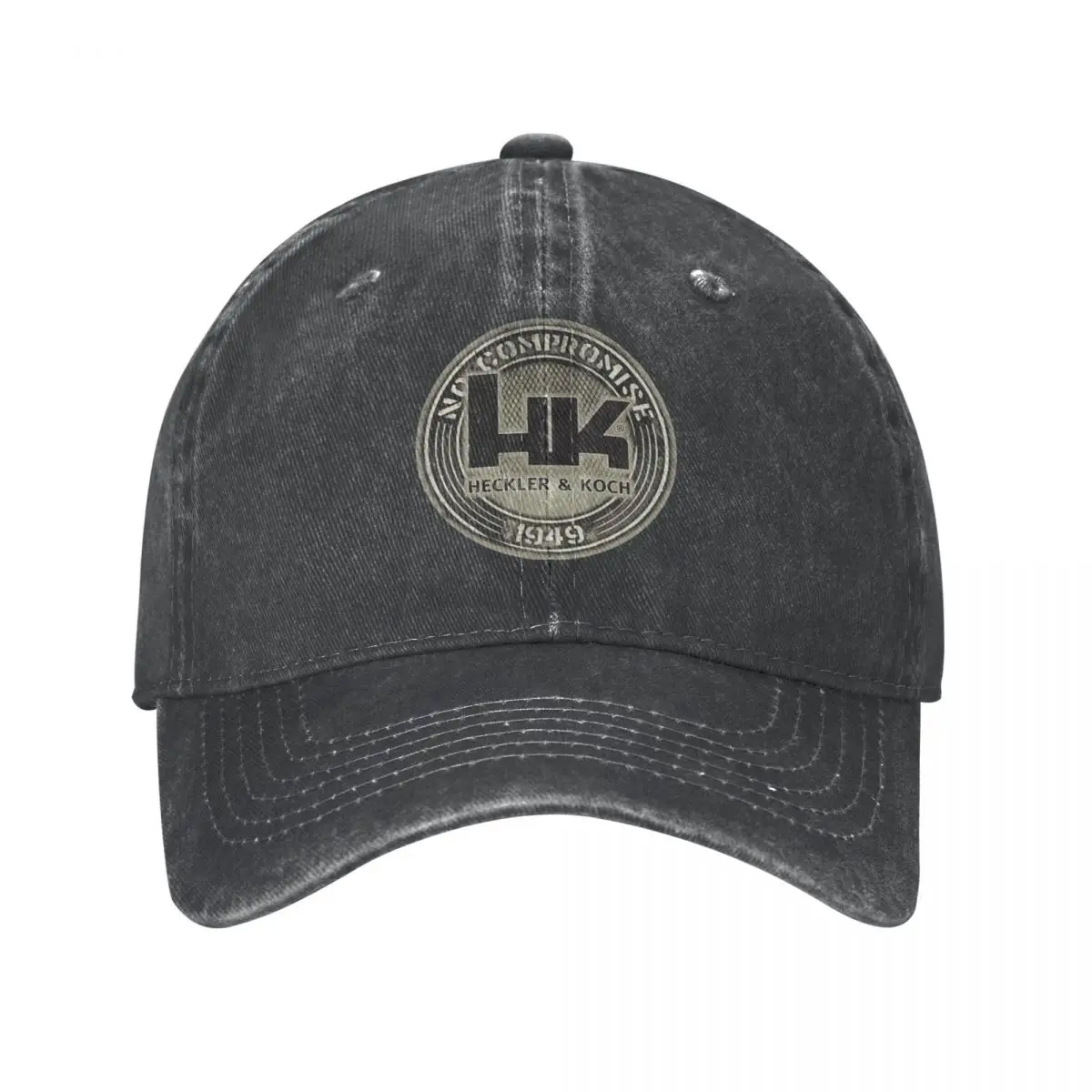 Heckler Koch HK Men Women Baseball Cap Distressed Denim Washed Hats Cap Retro Outdoor Summer Snapback Hat