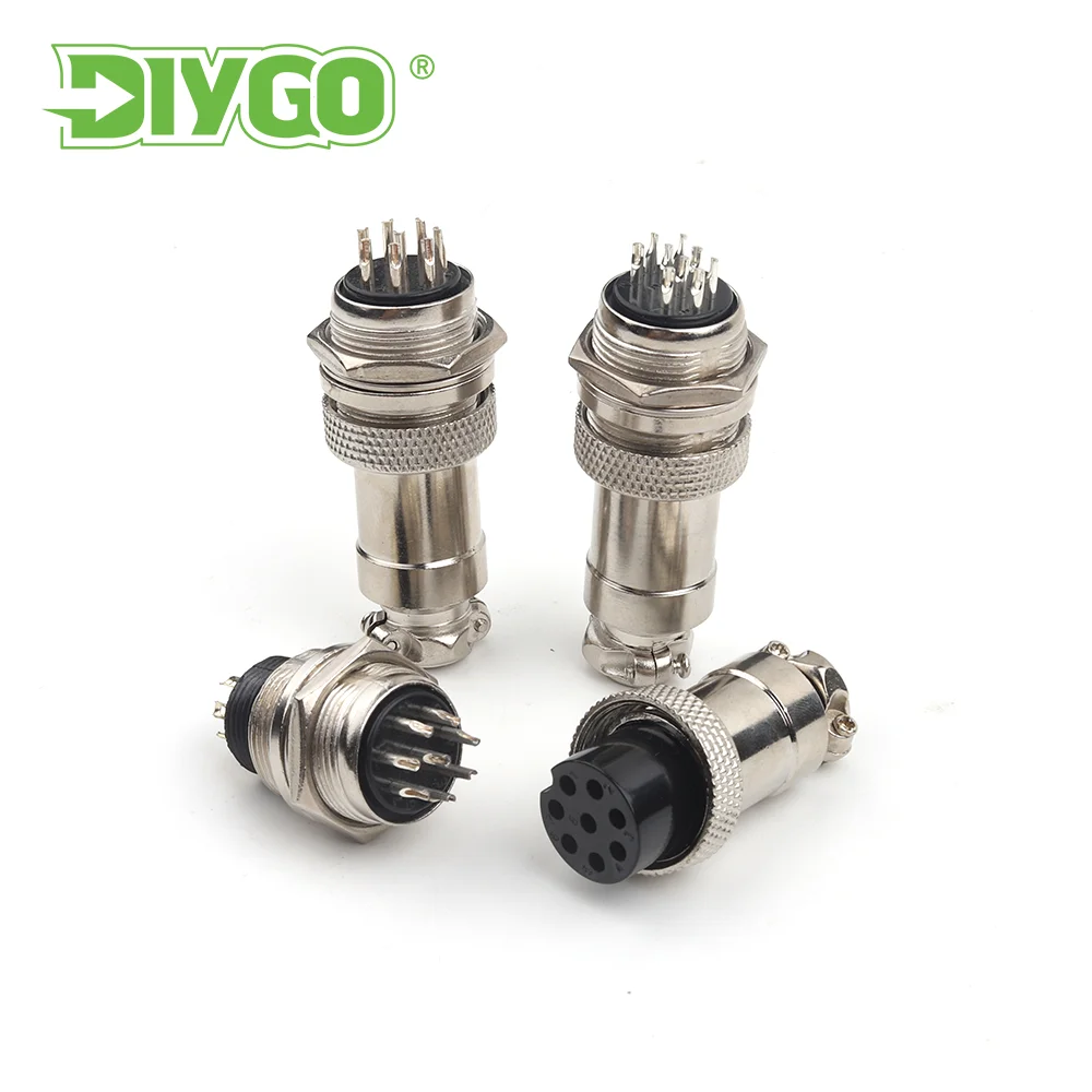 

GX20 Male &Female Aviation Nut Type Plug Socket Connector 2/3/4/5/6/7/8/9/10/12/14/15 PIN Cable Joint Aviation Socket Plugr