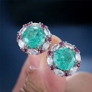 10 최고의 판매 레드 스톤 귀걸이 -5