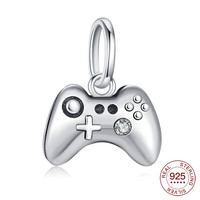 Holiday Charm Original Game Controller Pendant S925 Sterling Silver Bead Fit Bracelets Diy For Woman Holiday Jewelry Love Gift