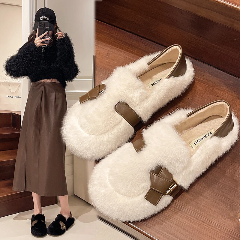 Buty zimowe Damskie mokasyny Jesienne obuwie damskie Casual Sneaker Slip-on Soft Modis Fall Dress Moccasin Slip On New 2024