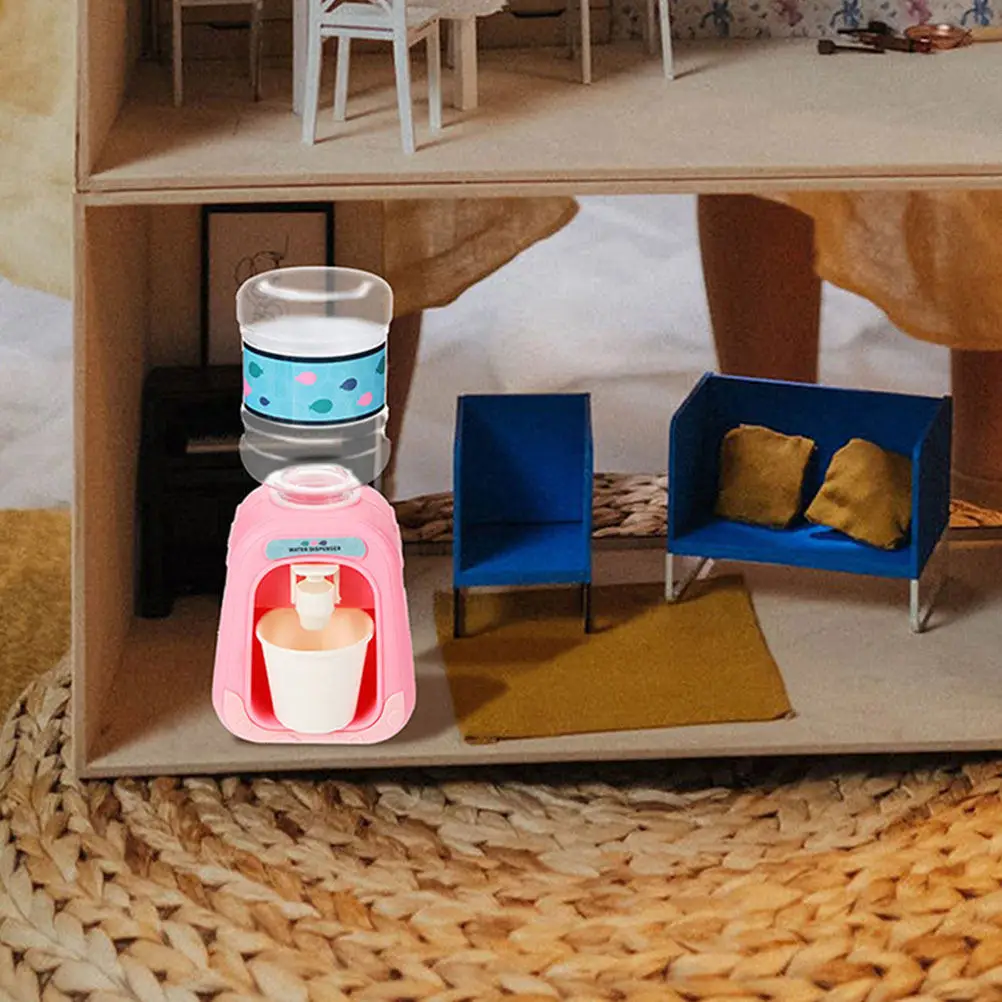 Simulated Water Dispenser for Mini House Cute Cartoon Style Reusable Plastic Easy Clean Desktop Ornament for Dollhouse Kitchen - view 4