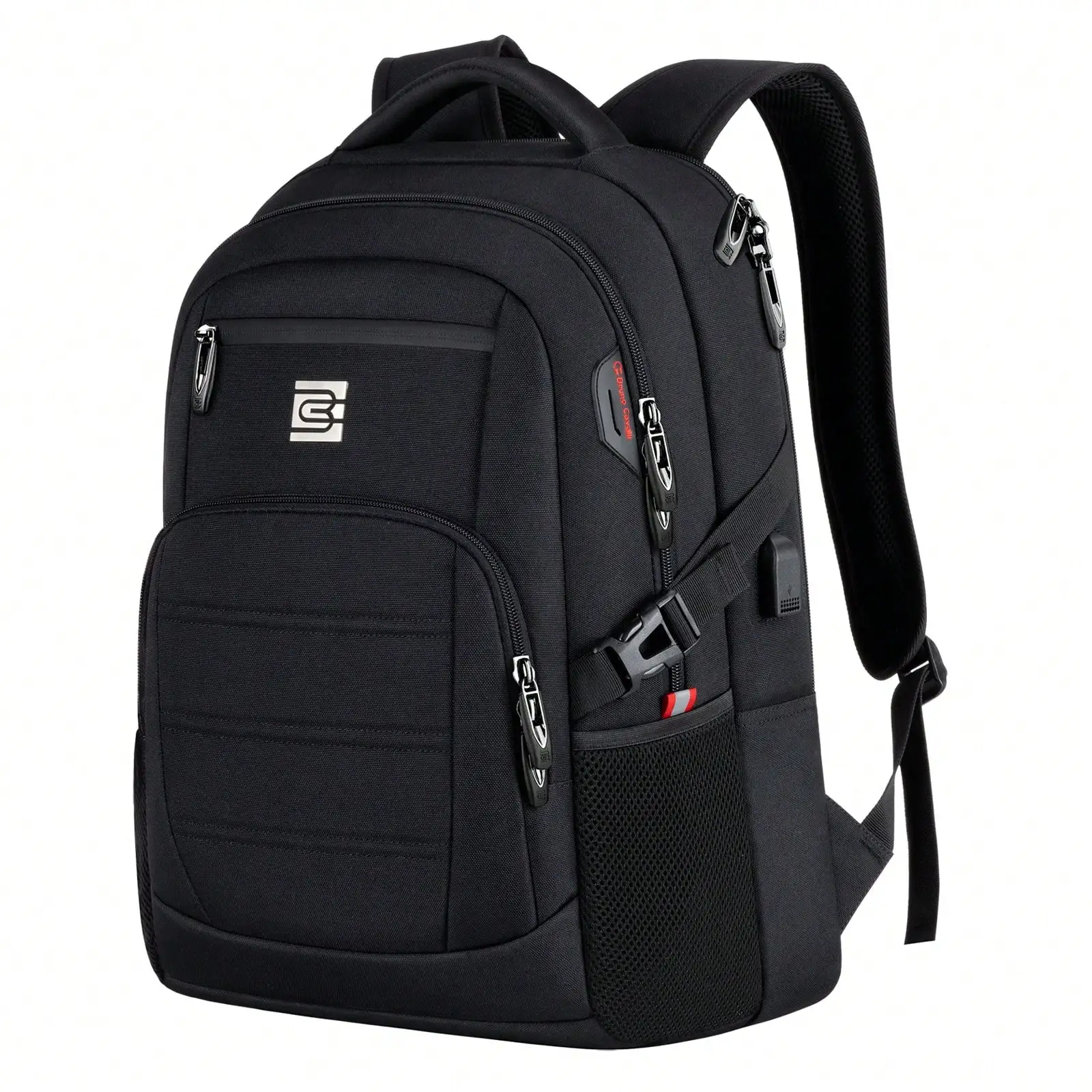 Bagsure Travel Laptop Backpack, Business Laptop Backpack With USB Charging Port, College Bag For Men & Women Fits 15.6 Inch Laptops