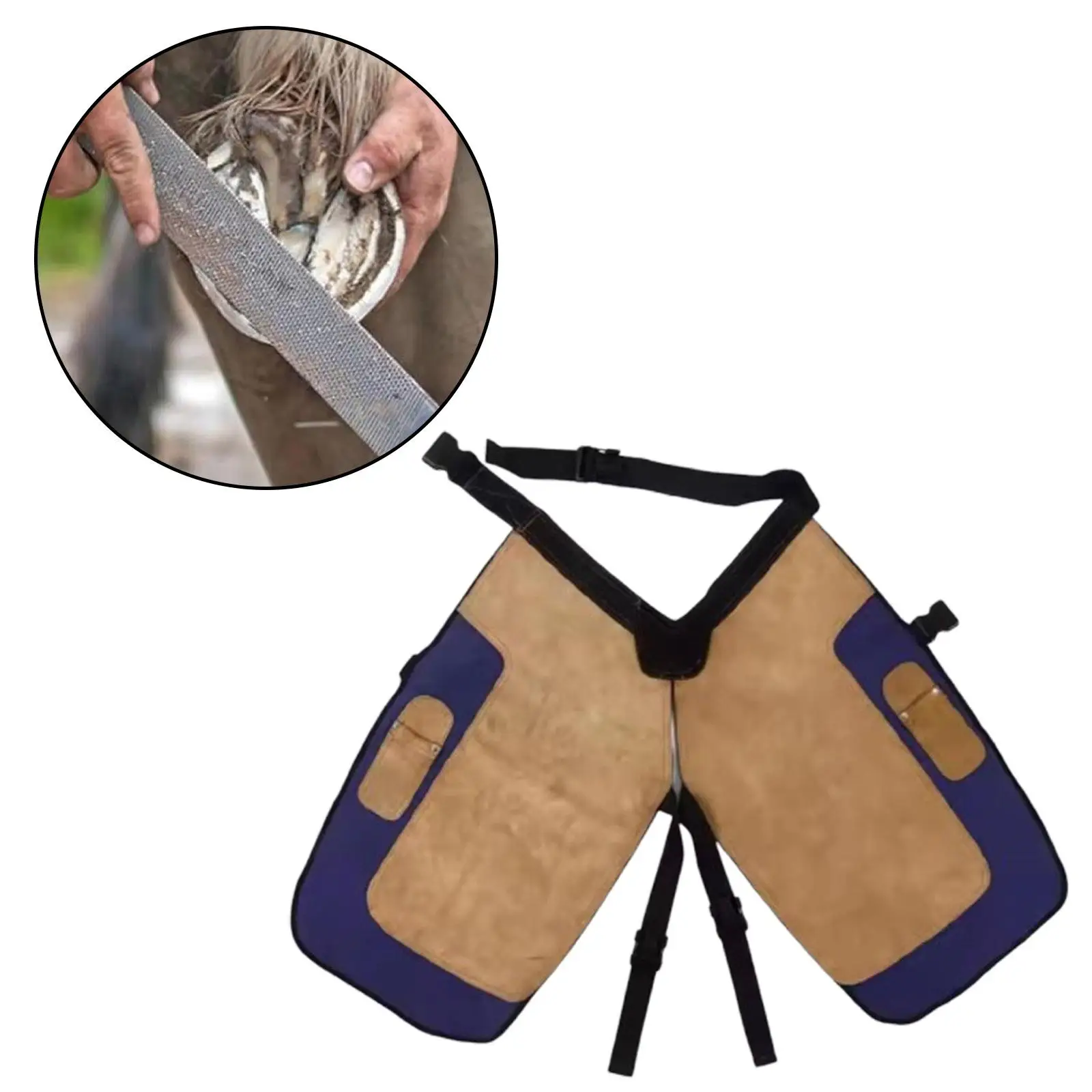 Farrier Apron 70.5 cm Workwear with Adjustable Waist Belt Hoof Trimming