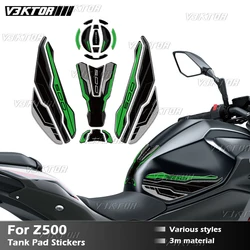 Motorcycle Fuel Tank Sticker Oil Gas Cap 3D Decal Cover Protector Waterproof For z500 Z 500