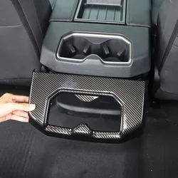 For Toyota Tundra Sequoia 2022 2023 ABS Car Rear Drainage Cup Holder Decorative Frame Sticker Car Interior Accessories