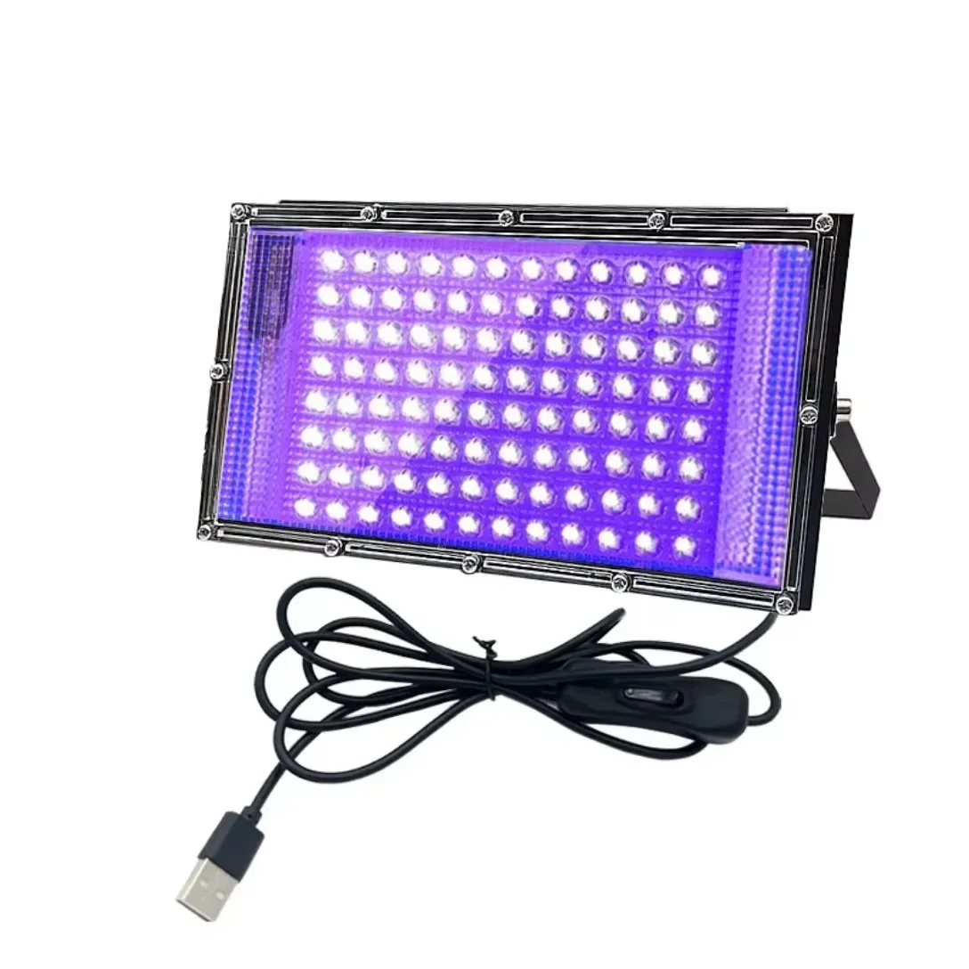 LED UV Curing Lamp 395nm 50W 100W LED Black Light UV Glue Printing Painting Resin Ink DIY UV Resin Curing Light USB Black Lamp