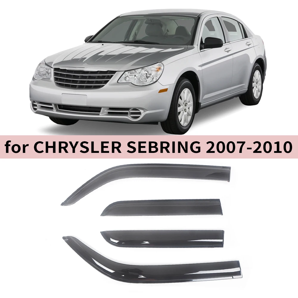 

Оконный козырек для Chrysler Sebring 2007, 2008, 2009, 2010, ветрозащитные дефлекторы, защита от дождя, дверной козырек, вентиляционные шторы, солнцезащитный козырек от дождя