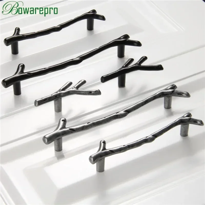 1Pc Vintage Twig Knobs Tree Branch Creative Pulls Handle Kitchen Cabinet Cupboard Drawer Closet Door Handle,Single Hole/96/128mm