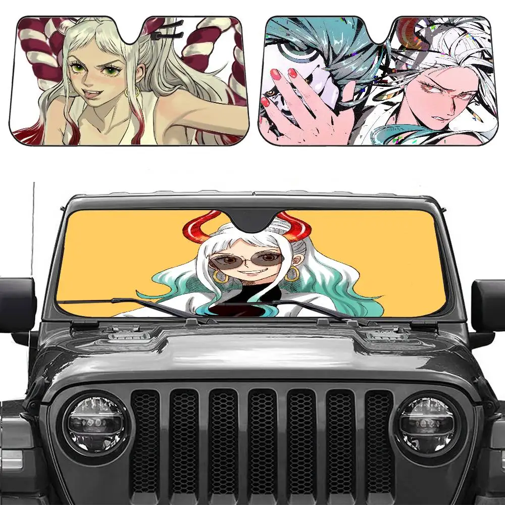 

Y-Yamato Cartoon Animation Car Sun Shade Windshield Shocked Car Front Window Sunshades Cover Keep Vehicle Cool UV