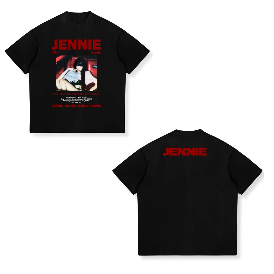 High Quality Like JENNIE Ruby Album Single Tour 2026 printed short