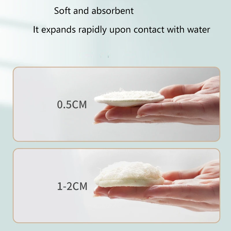 Natural Loofah Face Cleaning Sponge Loofah Pulp Exfoliating Cleansing Towel Makeup Remover Exfoliator Puff Facial Deep Cleansing