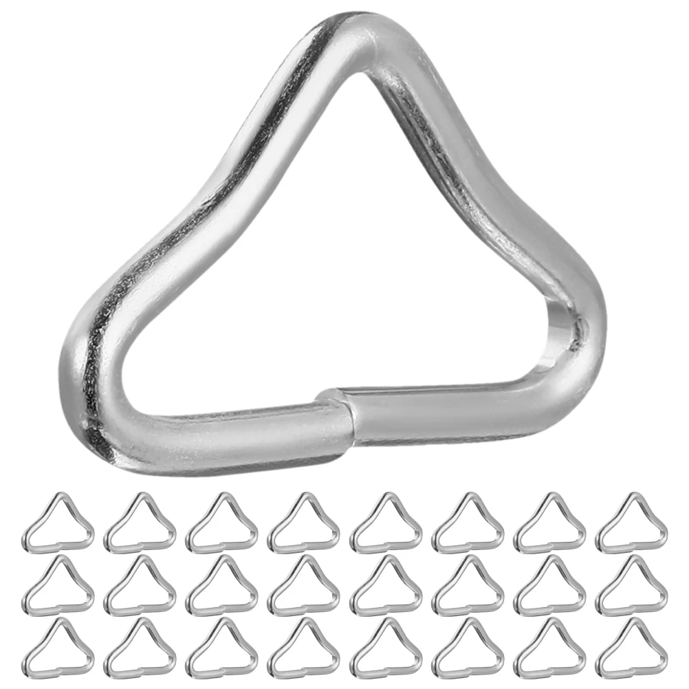 

48pcs Trampoline Triangle Ring Buckle V-Shaped Heavy Duty Replacement Parts Durable Weather Resistant Universal Fit For Mat