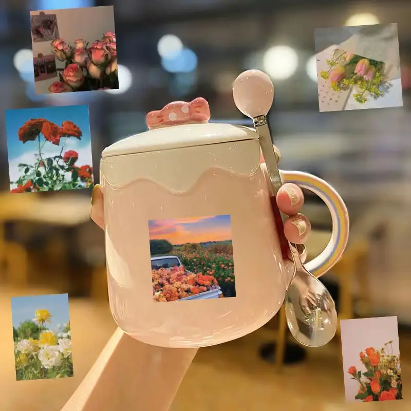 Flowers Stickers Graffiti Stickers  DIY Notebook Phone Case Skateboard Decoration Stickers Decals Stickers Kids Toy