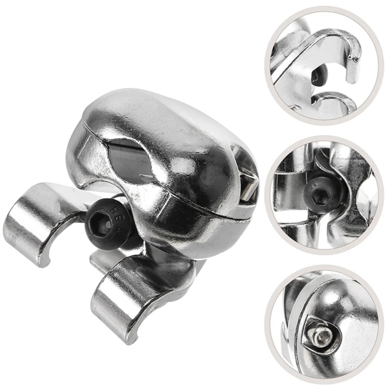 3X Drum Holder Cymbal Arm Snare Drum Metal Part Rack Tube Boom Attachment Instrument Rod Clamp Clip