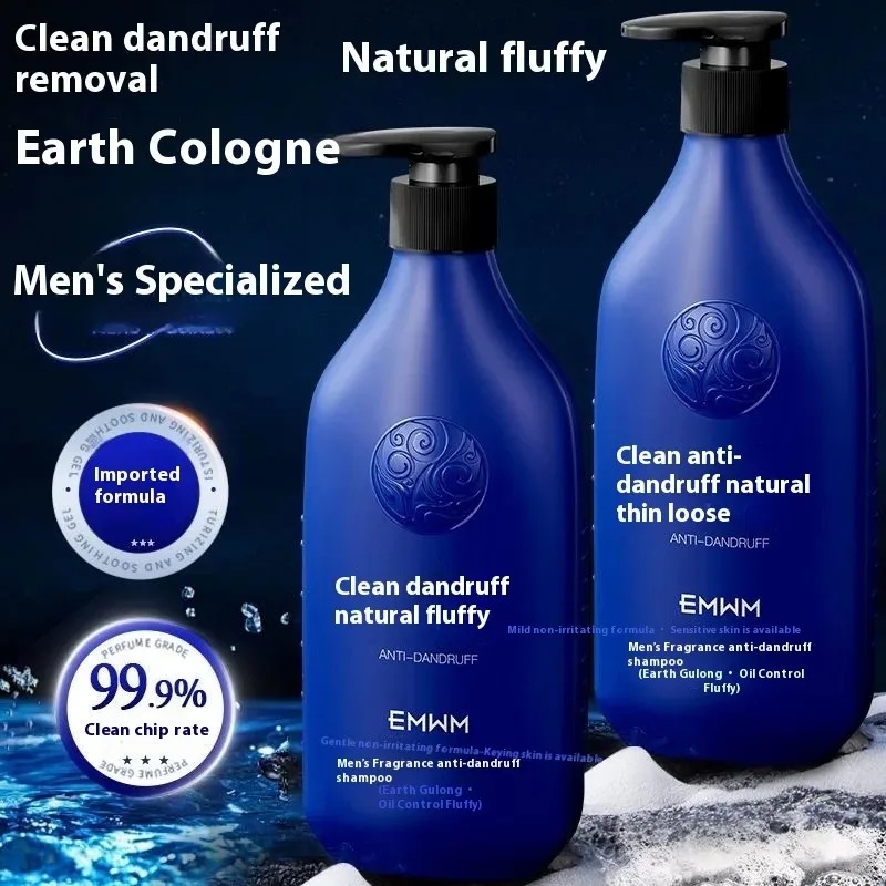 

400ml Men's Aromatic Anti-Dandruff Shampoo - Refreshing Scented Hair Care Long-Lasting Scalp Treatment for Men