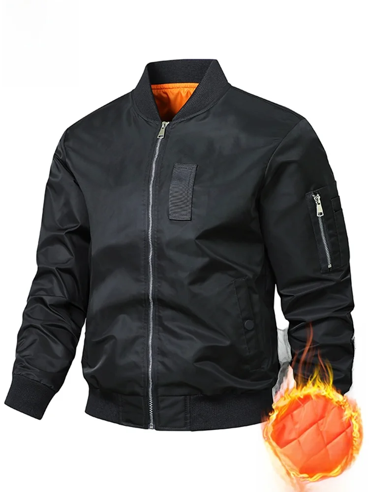 

Paul Мужское приталенное хлопковое пальто Jaet Baseball Sle Pilot Coat Осень Зима Faion Urban Wear Полиэфирное волокно Длинная молния све