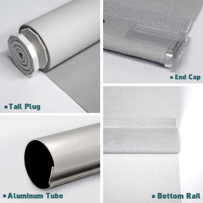 Wholesale Sales 100%Blackout Waterproof  UV Protection Reduce Heat Window Spring Control Roller Blinds For Home view 6