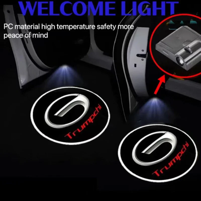 

2pcs Led Car Door Welcome For Trumpchi GS4 GS3 GA6 GS7 GS8 GM8 GM6 Light Laser Projector Logo Ghost Shadow Lamps Car Goods